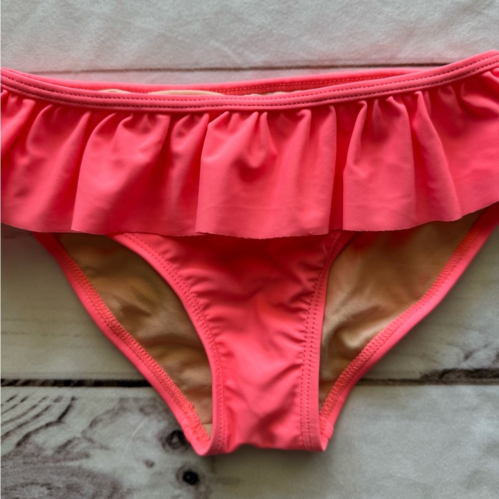 Tea Collection Solid Ruffled Bikini Bottom size 7 - Picture 3 of 7